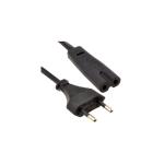 İngiliz Uçlu Teyp Fişi 1.5metre 2×0,75 Kordon 220 Volt Elektrik Kablo Teyp Radyo Işıldak Yazıcı Adaptör UK Cord Cable C7-T26