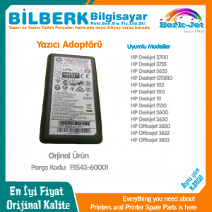 Yazıcı Adaptörü HP DeskJet 3700 3830 3755 3635 GT5810 AC Power Supply Adapter F5S43-60001_F5S43-60002 Besleme Kart