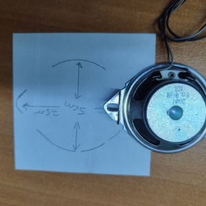 Hoparlör Mini 5cm Çap, 8ohm direnç, 3wat kablo ve soketli, buzzer, speaker